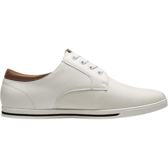 Bruno Marc Men White Sneakers Canvas Synthetic Lace Up Comfortable Casual Shoes - Picture 4 of 7